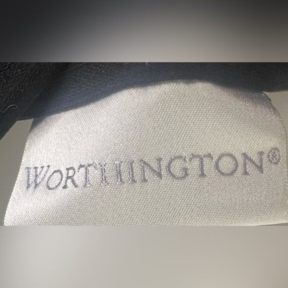 (18) Women’s WORTHINGTON-Black Straight Pencil Skirt Suit Lined one button Zip - Picture 10 of 15